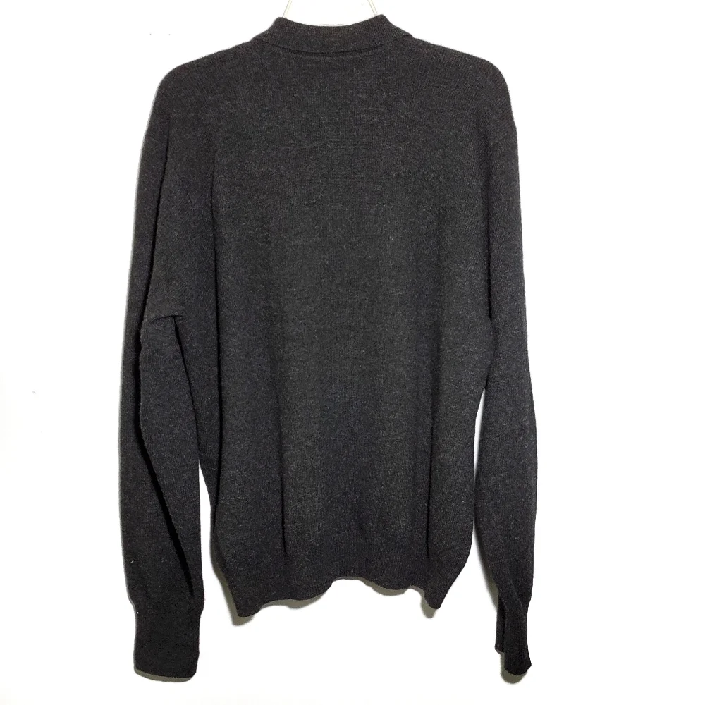 POLO By Ralph Lauren 100% Lamb Wool Gray Pullover Size XL